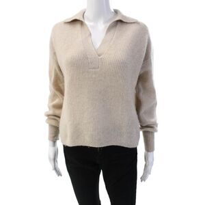 Sunny Unisex Pullover Sweater Beige Long Sleeve Size 1